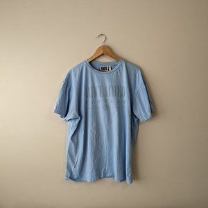 Reclaimed Vintage inspired logo t shirt in washed blue